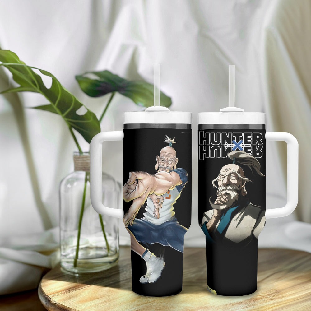 Netero Isaac - Hunter X Hunter Tumbler With Handle Anime Style TS04 Netero Isaac - Hunter X Hunter Tumbler With Handle Anime Style TS04