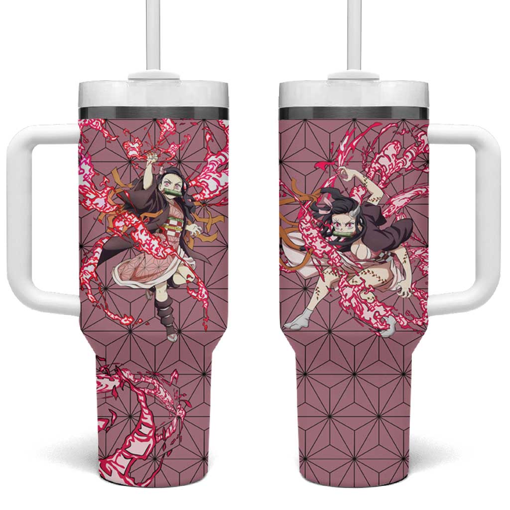 Nezuko Kamado Demon Slayer Tumbler With Handle Anime Style TS04