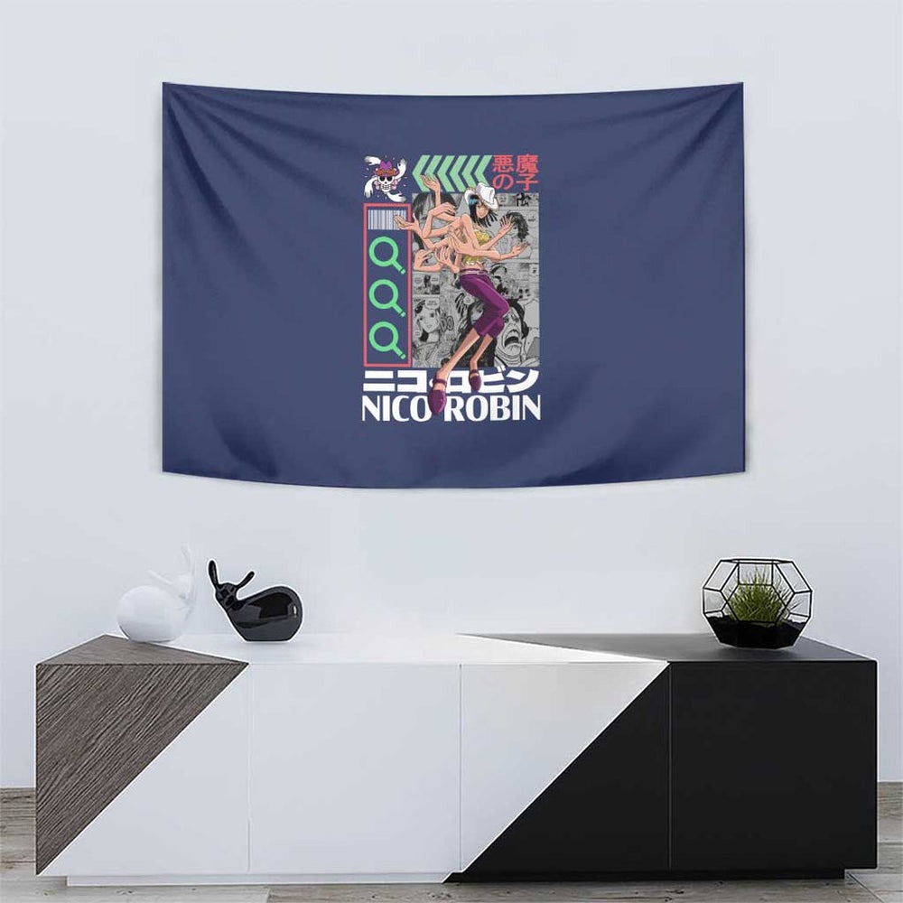 Nico Robin - Straw Hat Team - One Piece Tapestry Anime Style TS04 Nico Robin - Straw Hat Team - One Piece Tapestry Anime Style TS04