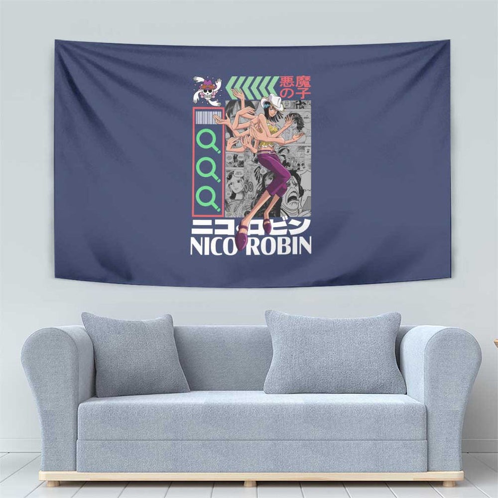 Nico Robin - Straw Hat Team - One Piece Tapestry Anime Style TS04 Nico Robin - Straw Hat Team - One Piece Tapestry Anime Style TS04