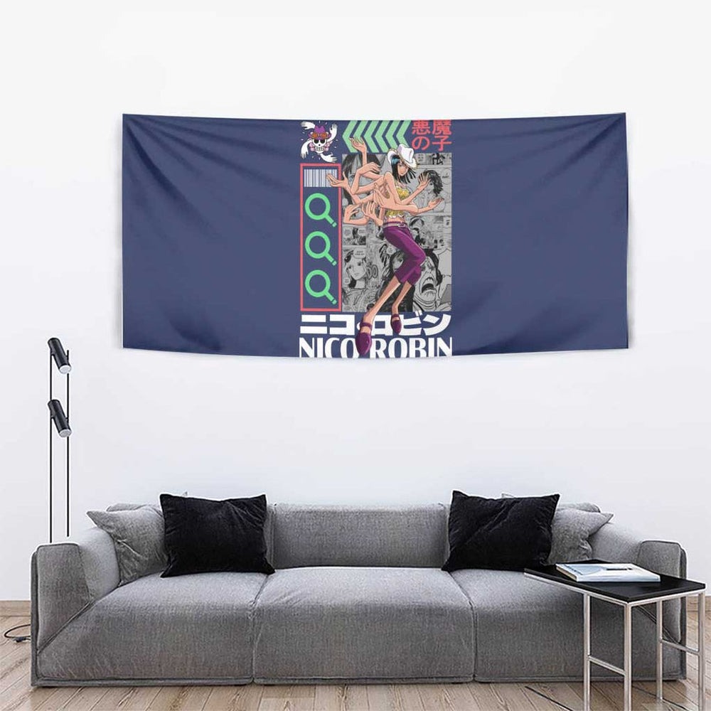 Nico Robin - Straw Hat Team - One Piece Tapestry Anime Style TS04 Nico Robin - Straw Hat Team - One Piece Tapestry Anime Style TS04