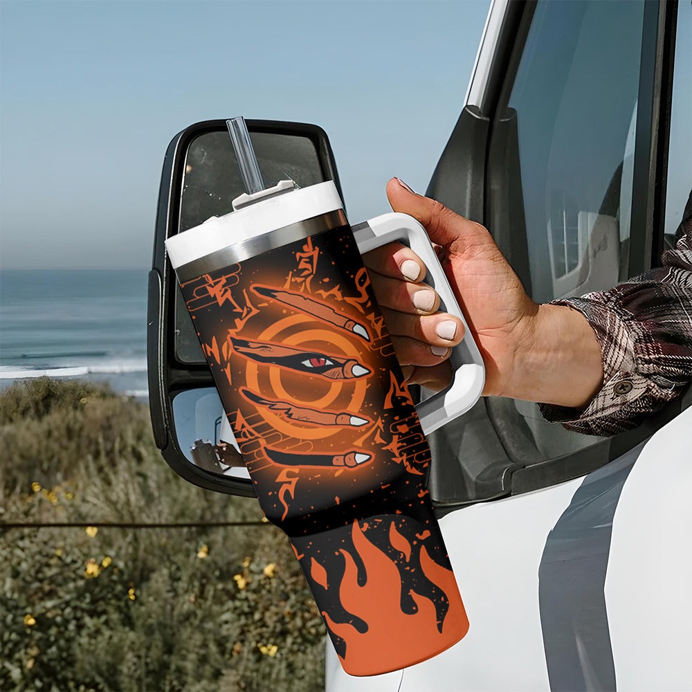 Nine Tailed Beasts Kurama - For Fans Tumbler With Handle TS0 Nine Tailed Beasts Kurama - For Fans Tumbler With Handle TS0
