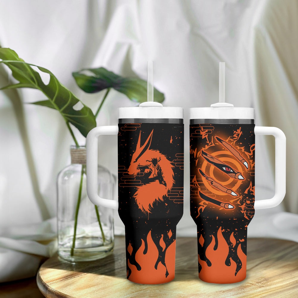 Nine Tailed Beasts Kurama - For Fans Tumbler With Handle TS0 Nine Tailed Beasts Kurama - For Fans Tumbler With Handle TS0