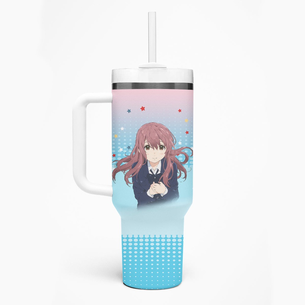 Nishimiya Shouko Tumbler With Handle A Slient Voice TS04 Nishimiya Shouko Tumbler With Handle A Slient Voice TS04