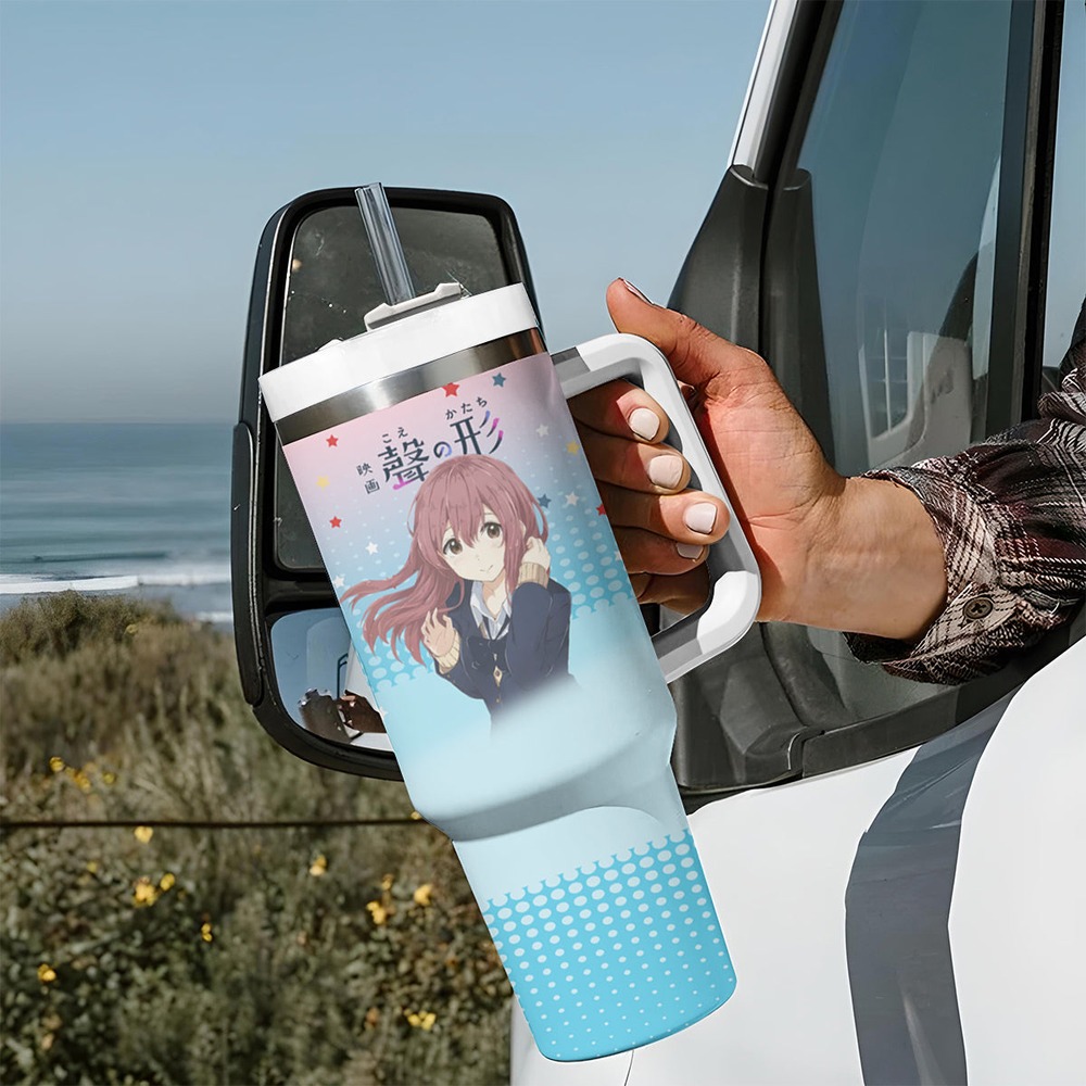Nishimiya Shouko Tumbler With Handle A Slient Voice TS04 Nishimiya Shouko Tumbler With Handle A Slient Voice TS04