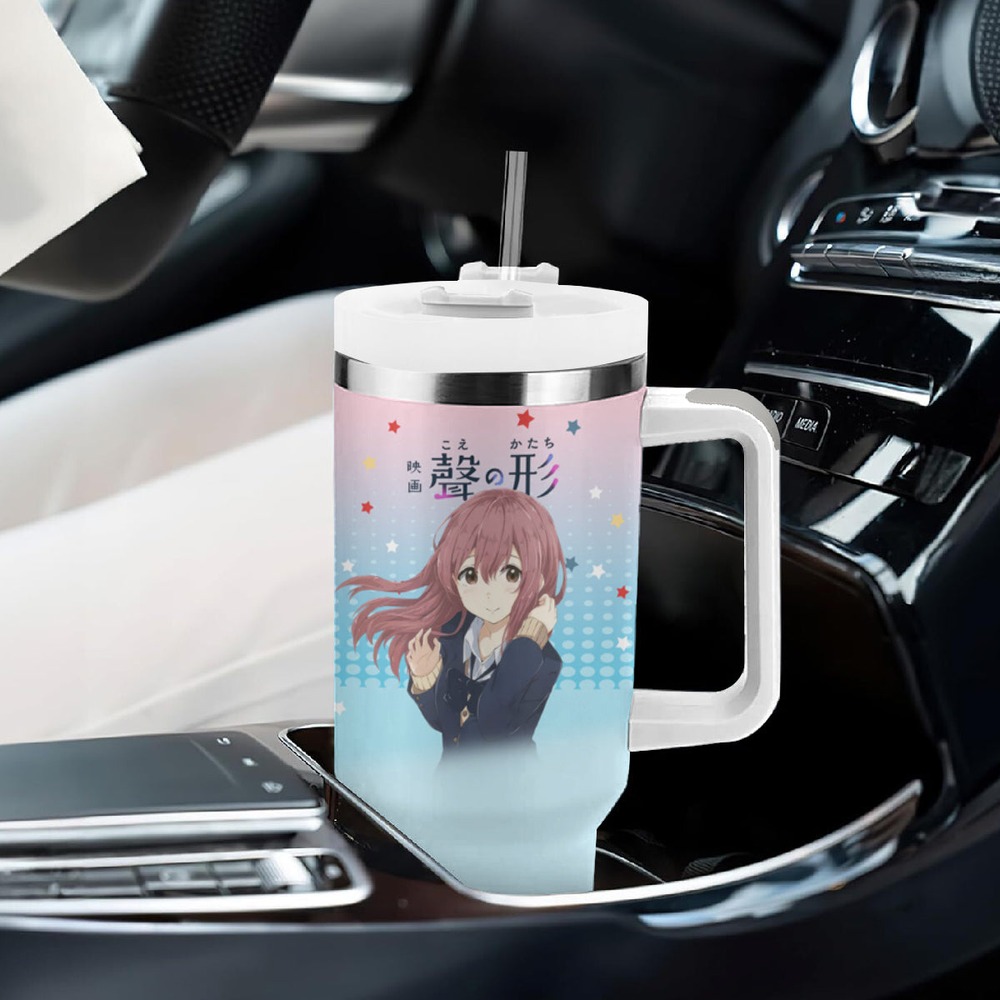 Nishimiya Shouko Tumbler With Handle A Slient Voice TS04 Nishimiya Shouko Tumbler With Handle A Slient Voice TS04