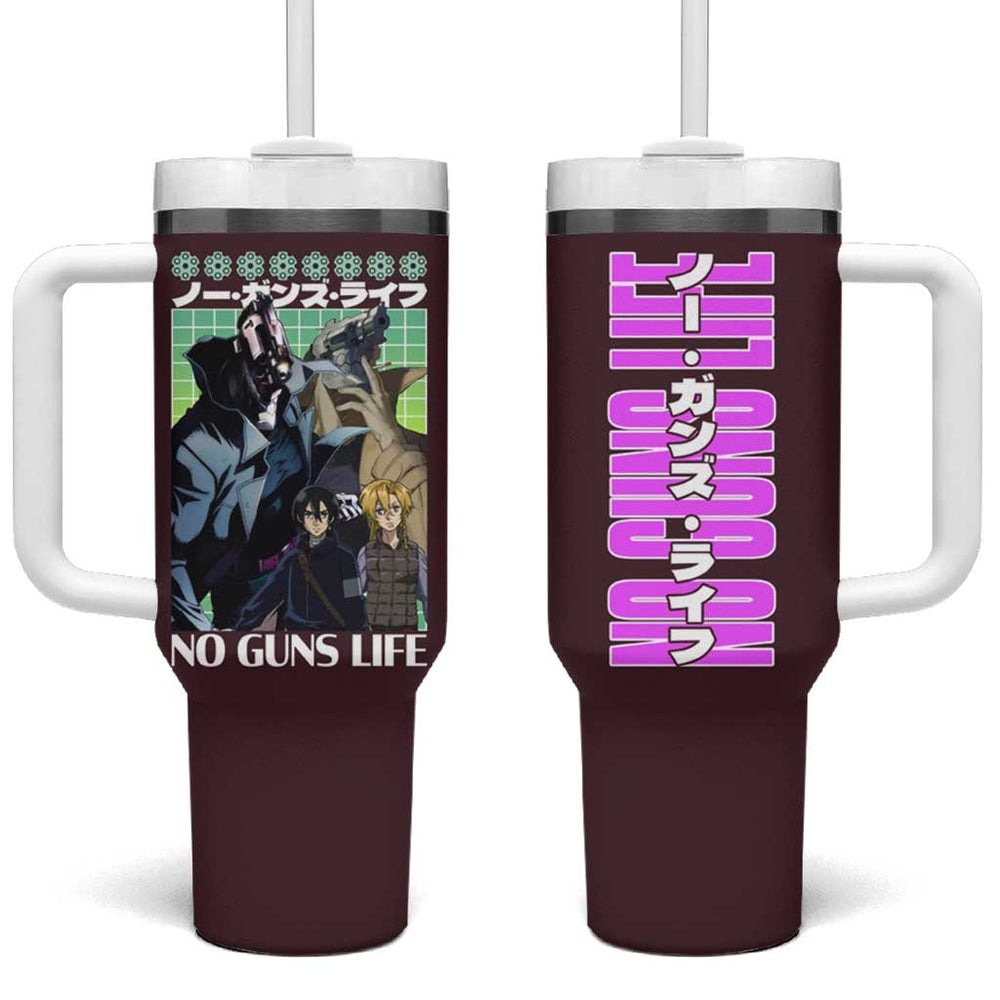 No Guns Life Tumbler With Handle Japan Anime Style TS04 No Guns Life Tumbler With Handle Japan Anime Style TS04