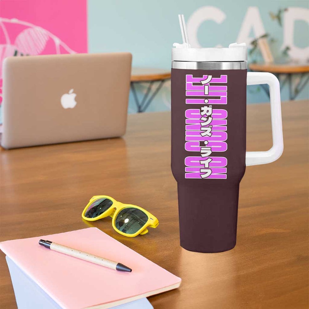 No Guns Life Tumbler With Handle Japan Anime Style TS04 No Guns Life Tumbler With Handle Japan Anime Style TS04