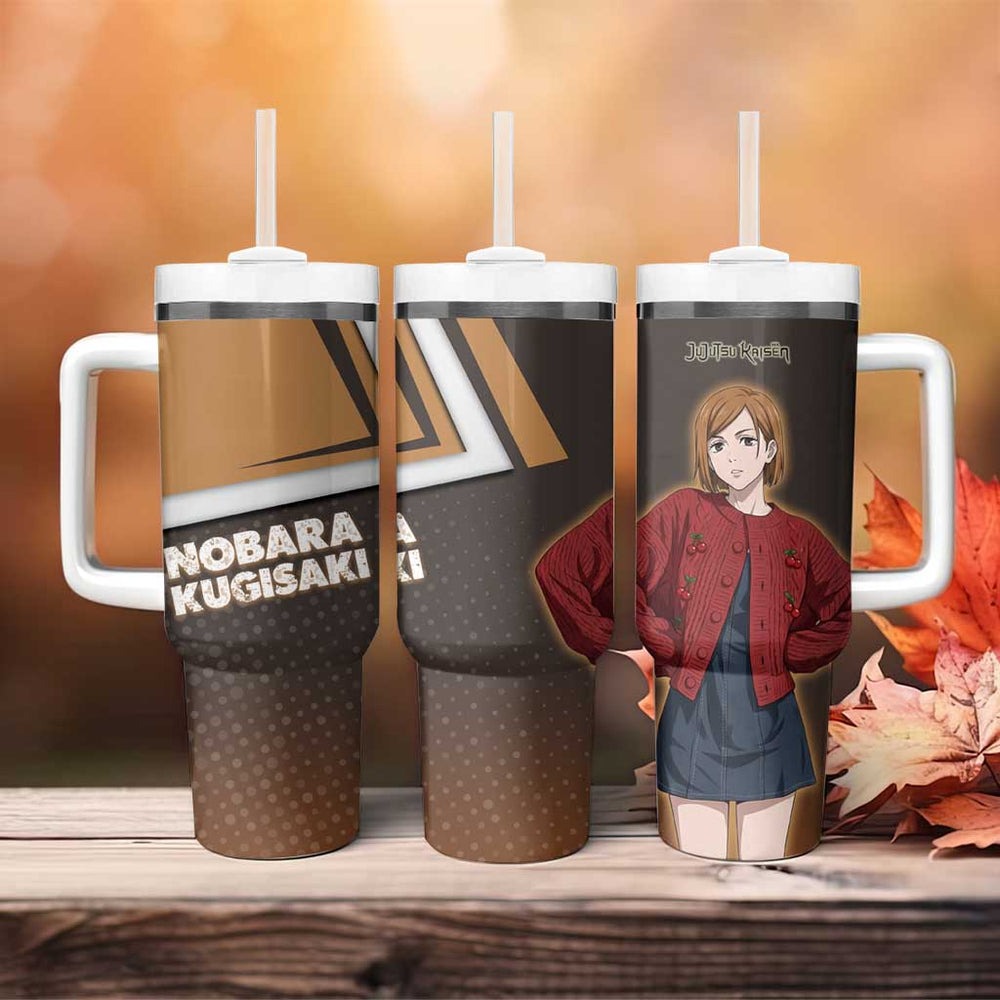 Nobara Kugisaki Tumbler With Handle Jujutsu Kaisen Casual Chic Style TS04 Nobara Kugisaki Tumbler With Handle Jujutsu Kaisen Casual Chic Style TS04