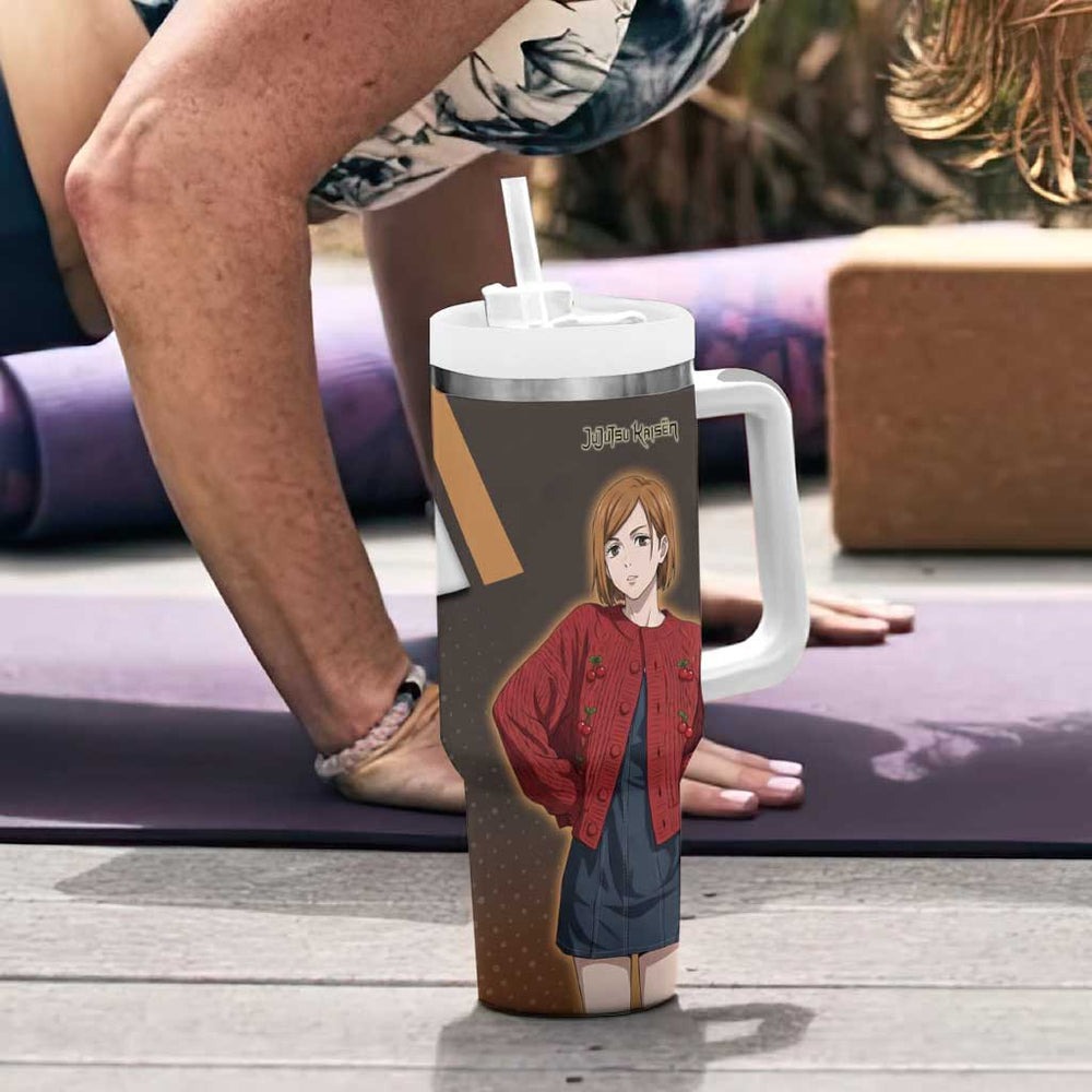Nobara Kugisaki Tumbler With Handle Jujutsu Kaisen Casual Chic Style TS04 Nobara Kugisaki Tumbler With Handle Jujutsu Kaisen Casual Chic Style TS04
