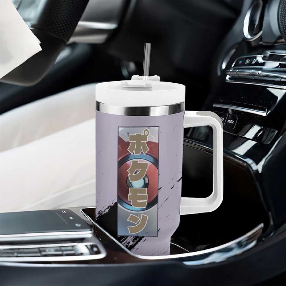 Normal Type Poke Tumbler With Handle Anime Style TS04