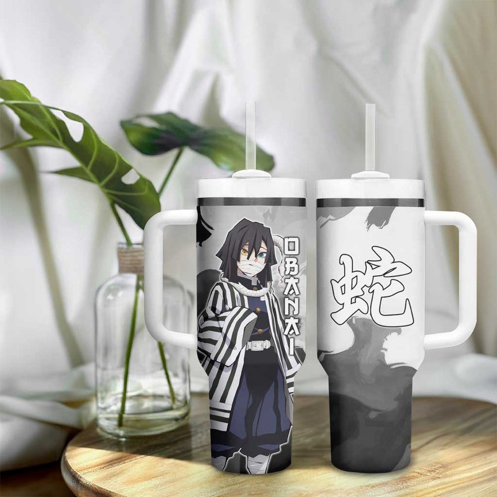 Obanai Iguro - Demon Slayer Tumbler With Handle Anime Style TS04 Obanai Iguro - Demon Slayer Tumbler With Handle Anime Style TS04