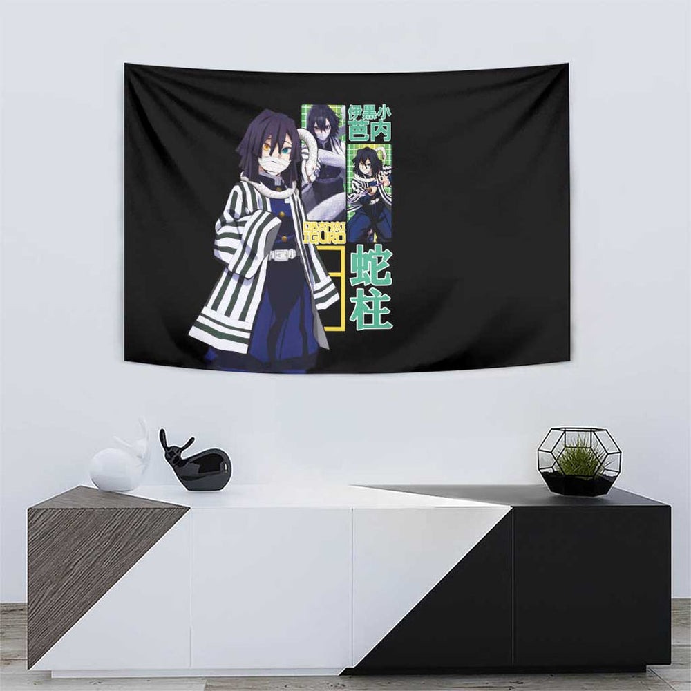 Obanai Iguro V2 Demon Slayer Tumbler With Handle Anime Style TS04 Obanai Iguro V2 Demon Slayer Tumbler With Handle Anime Style TS04