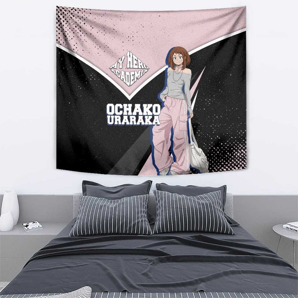 Ochako Uraraka My Hero Academia Tumbler With Handle Anime Grunge Splatter Graphic Style TS04 Ochako Uraraka My Hero Academia Tumbler With Handle Anime Grunge Splatter Graphic Style TS04