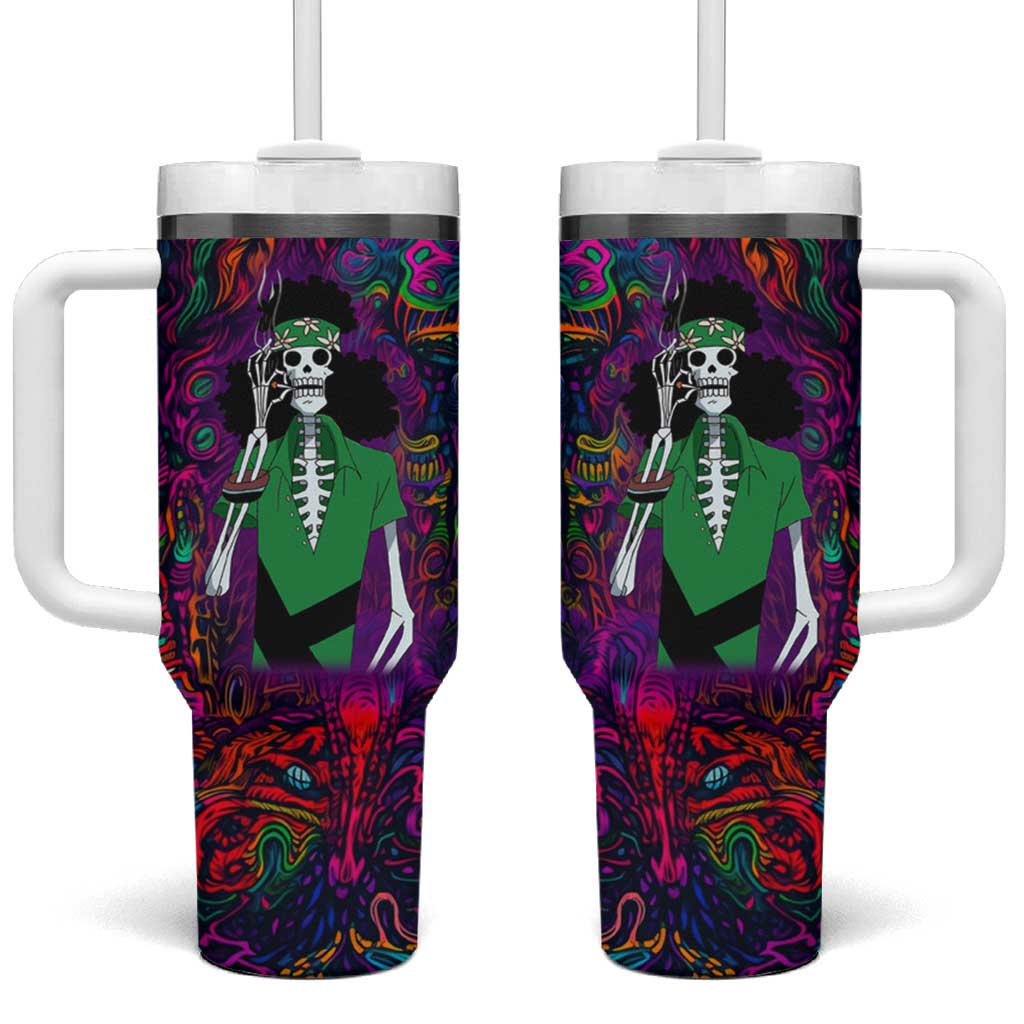 One Piece Hippie Trip Brook Tumbler With Handle Anime Style TS04