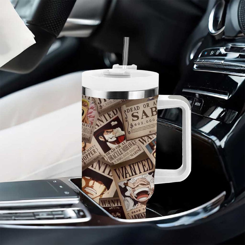 One Piece Wanted - One Piece Tumbler With Handle Anime Style TS04 One Piece Wanted - One Piece Tumbler With Handle Anime Style TS04