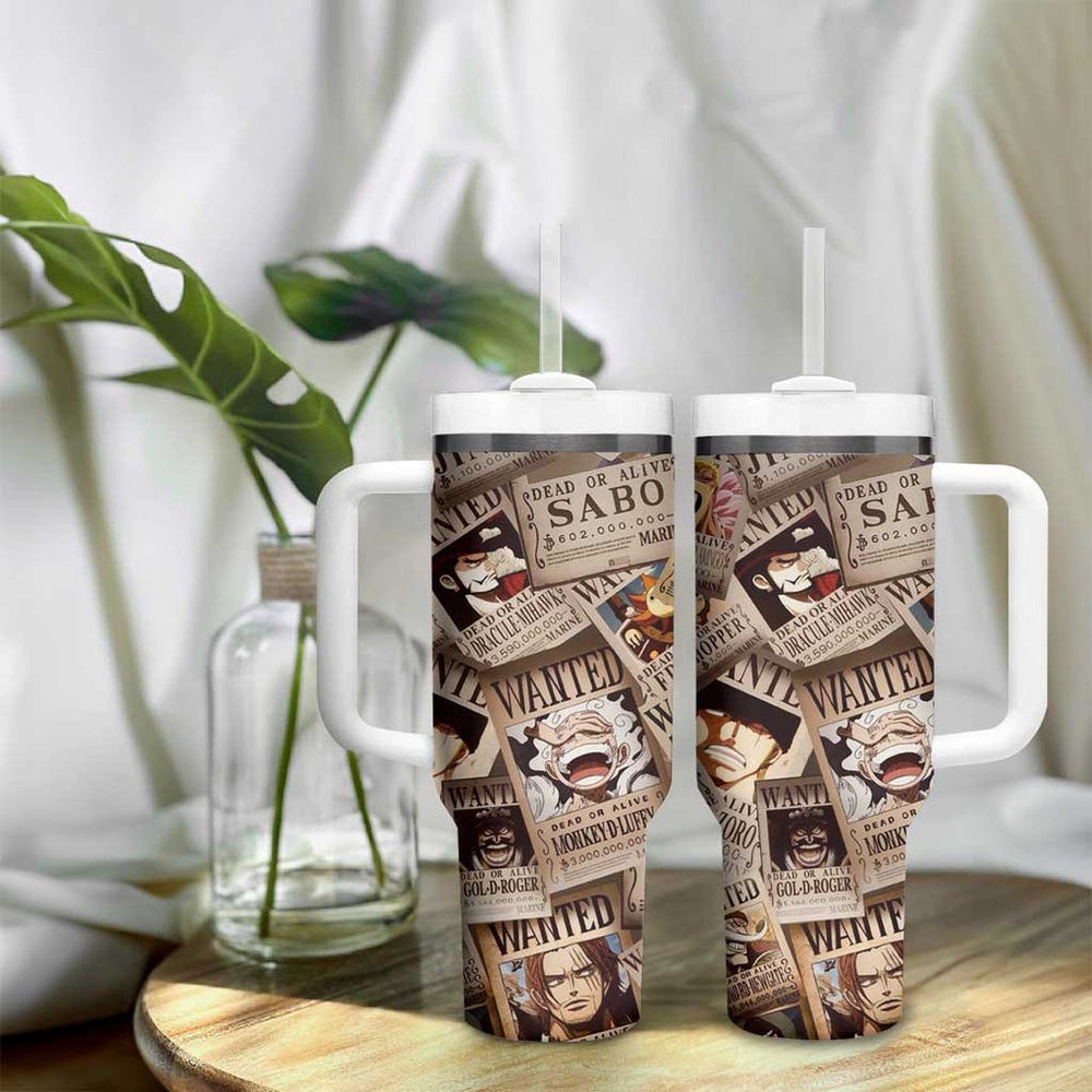 One Piece Wanted - One Piece Tumbler With Handle Anime Style TS04 One Piece Wanted - One Piece Tumbler With Handle Anime Style TS04