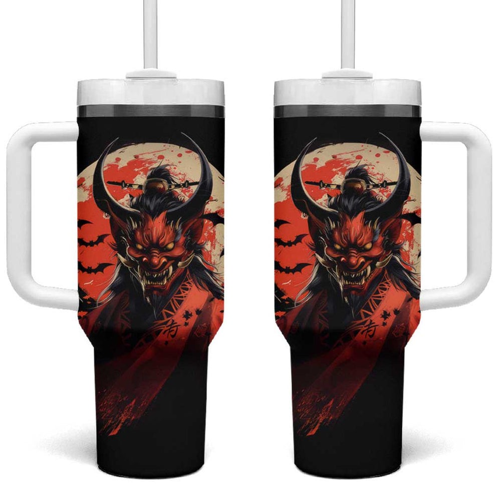 Oni Demon Tumbler With Handle Japan Art Style TS04 Oni Demon Tumbler With Handle Japan Art Style TS04