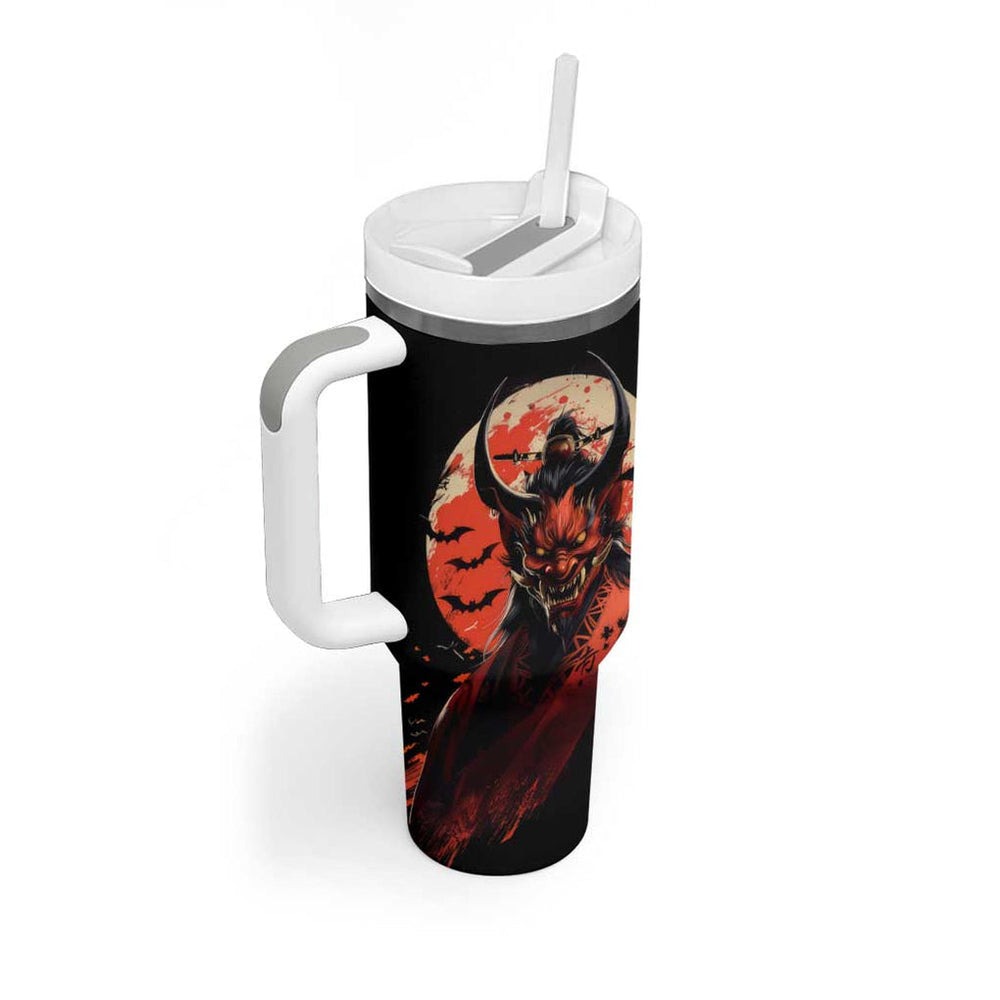 Oni Demon Tumbler With Handle Japan Art Style TS04 Oni Demon Tumbler With Handle Japan Art Style TS04