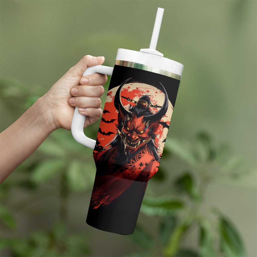 Oni Demon Tumbler With Handle Japan Art Style TS04 Oni Demon Tumbler With Handle Japan Art Style TS04