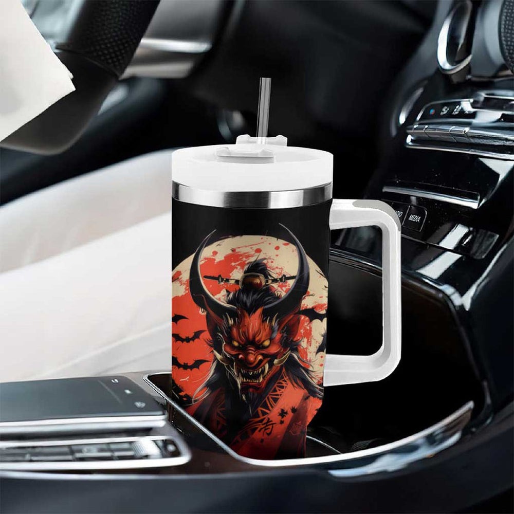 Oni Demon Tumbler With Handle Japan Art Style TS04 Oni Demon Tumbler With Handle Japan Art Style TS04