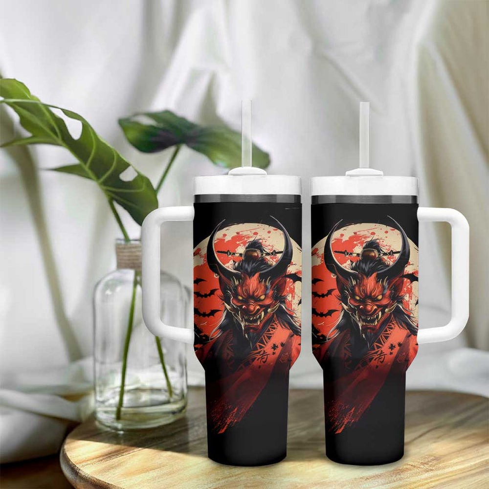 Oni Demon Tumbler With Handle Japan Art Style TS04 Oni Demon Tumbler With Handle Japan Art Style TS04