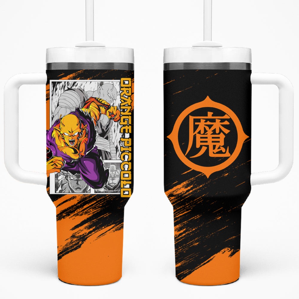 Orange Piccolo Tumbler With Handle Dragon Ball Anime Mix Man Orange Piccolo Tumbler With Handle Dragon Ball Anime Mix Man
