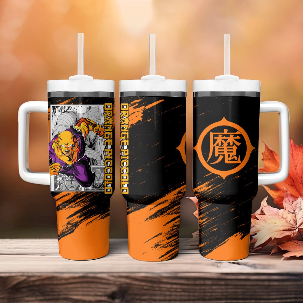 Orange Piccolo Tumbler With Handle Dragon Ball Anime Mix Man Orange Piccolo Tumbler With Handle Dragon Ball Anime Mix Man