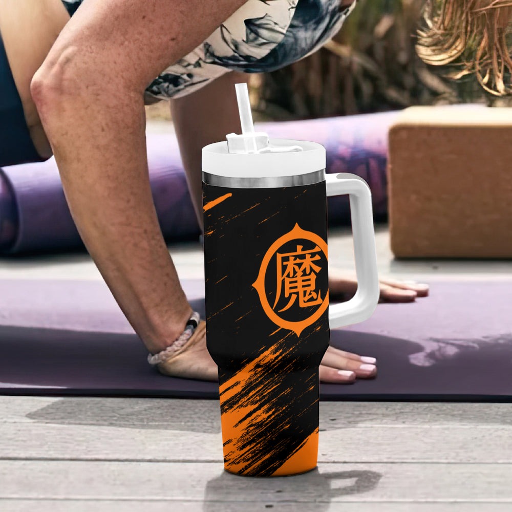 Orange Piccolo Tumbler With Handle Dragon Ball Anime Mix Man Orange Piccolo Tumbler With Handle Dragon Ball Anime Mix Man