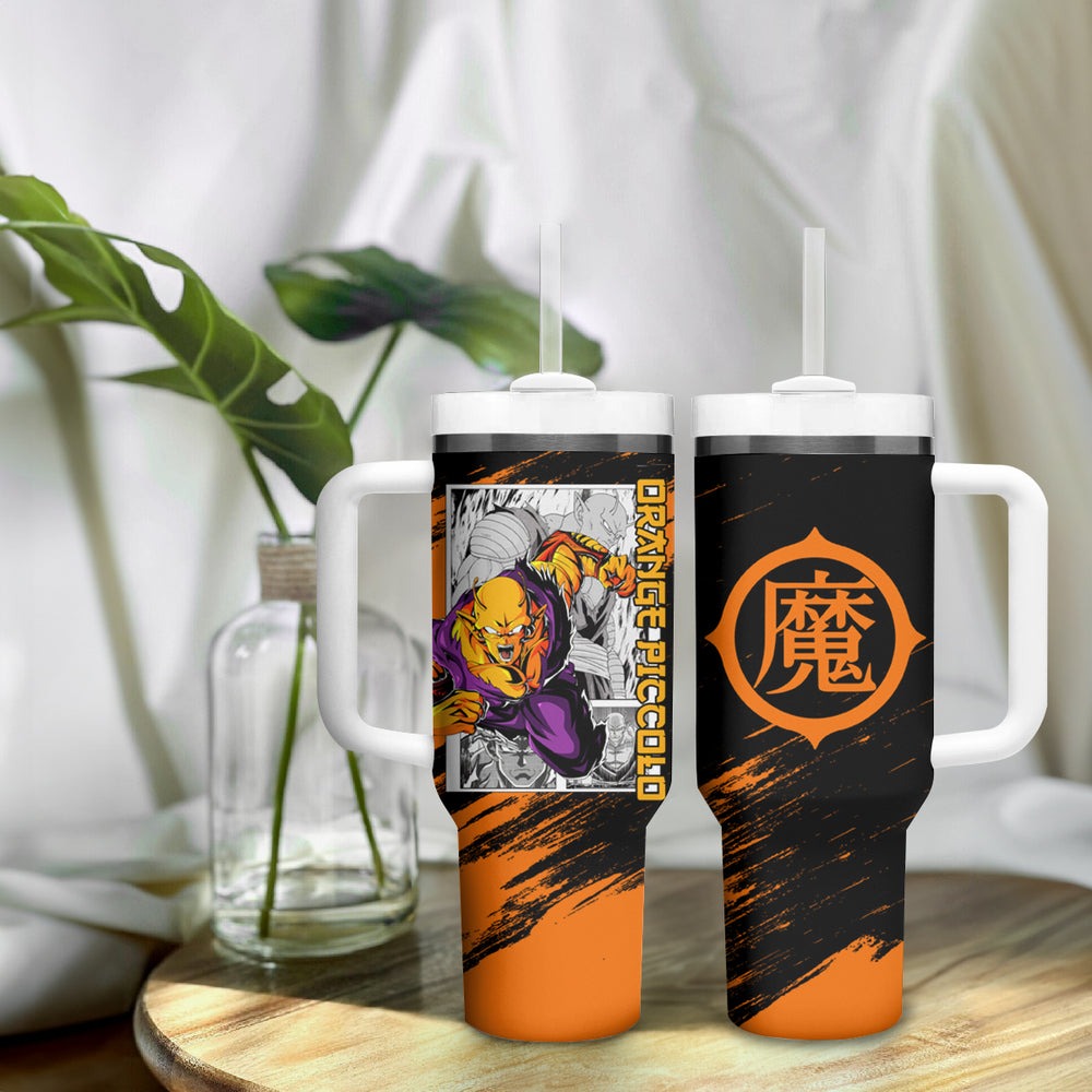 Orange Piccolo Tumbler With Handle Dragon Ball Anime Mix Man Orange Piccolo Tumbler With Handle Dragon Ball Anime Mix Man