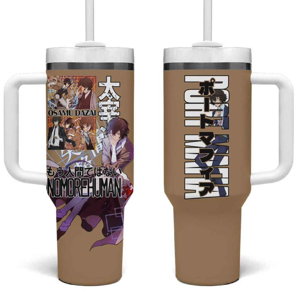 Osamu Dazai Bungou Stray Dogs Tumbler With Handle Anime Style TS04