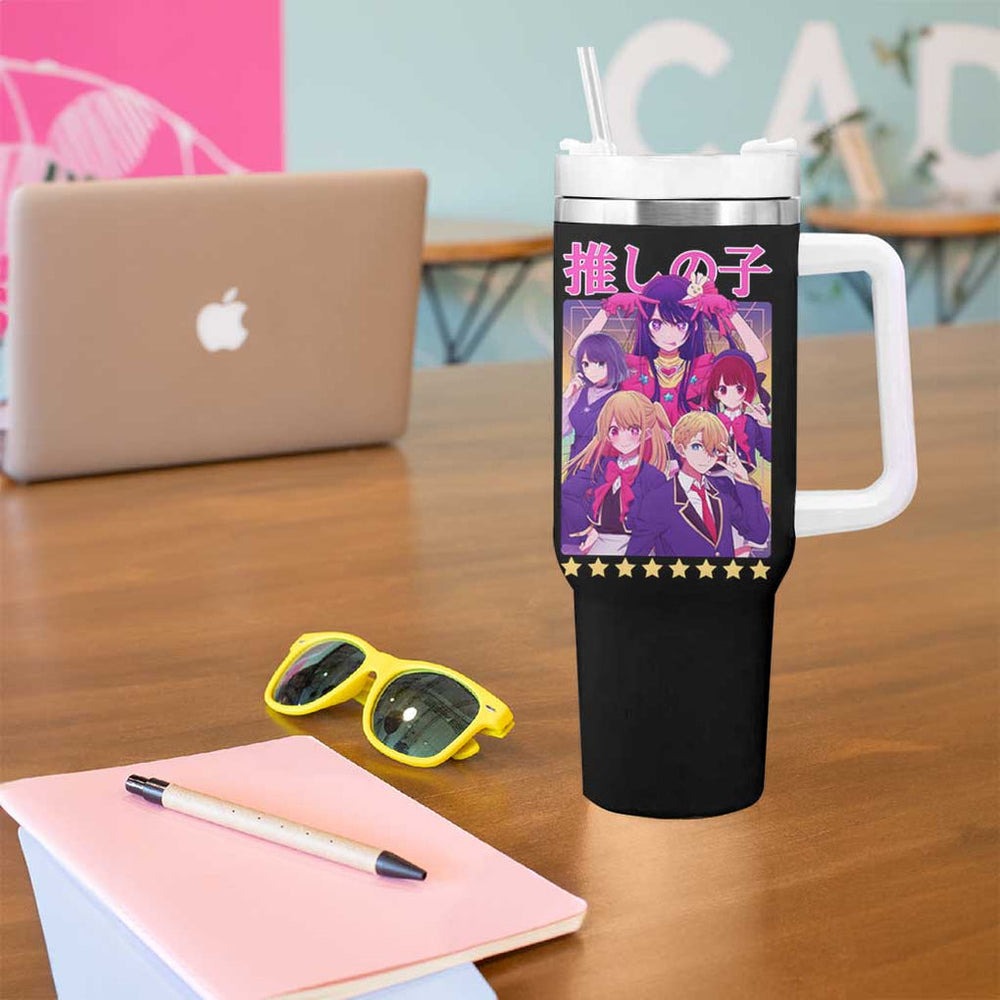 Oshi no Ko Tumbler With Handle Anime Style TS04 Oshi no Ko Tumbler With Handle Anime Style TS04