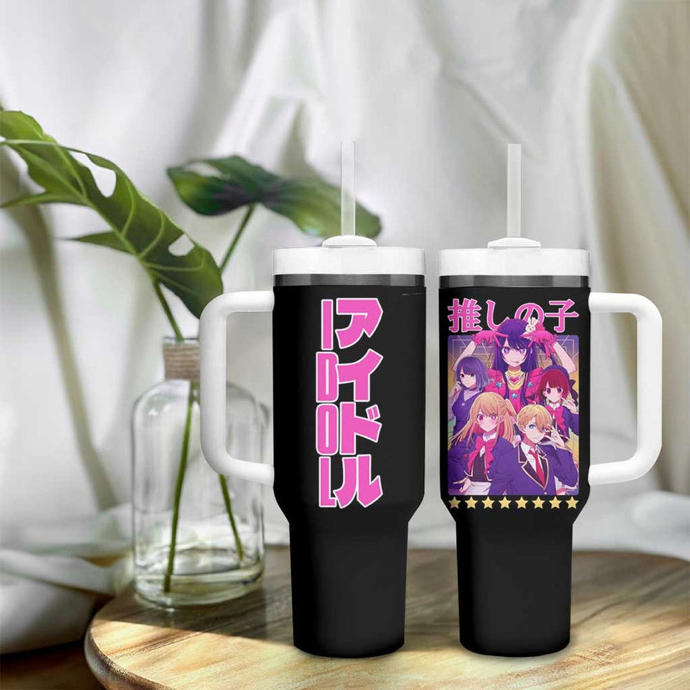 Oshi no Ko Tumbler With Handle Anime Style TS04 Oshi no Ko Tumbler With Handle Anime Style TS04