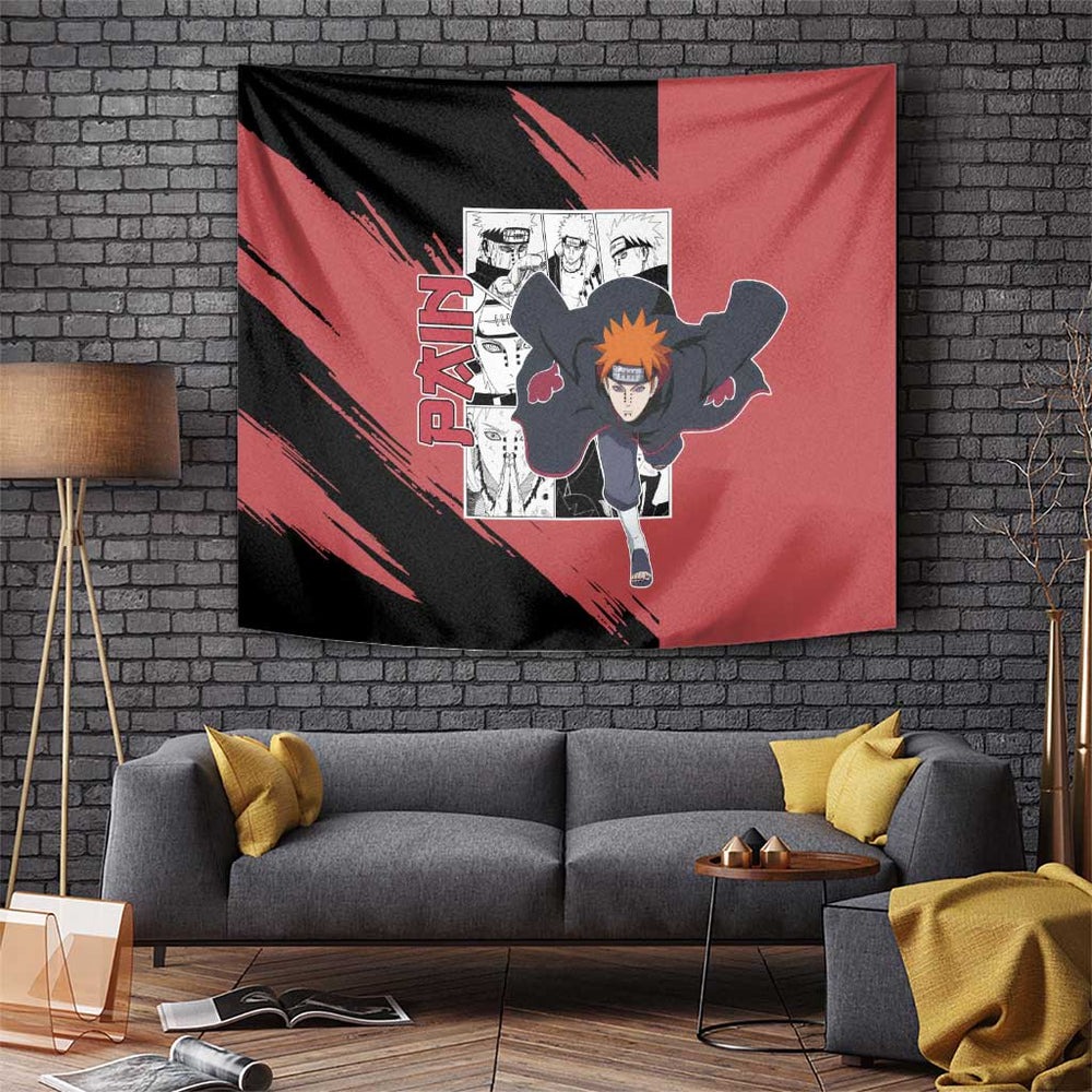 Pain - Naruto Tapestry Anime Mix Manga Style TS04 Pain - Naruto Tapestry Anime Mix Manga Style TS04