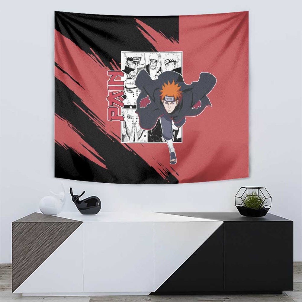 Pain - Naruto Tapestry Anime Mix Manga Style TS04 Pain - Naruto Tapestry Anime Mix Manga Style TS04
