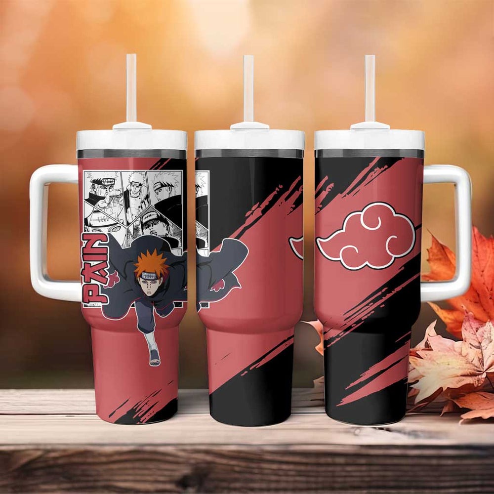 Pain - Naruto Tumbler With Handle Anime Mix Manga Style TS04 Pain - Naruto Tumbler With Handle Anime Mix Manga Style TS04