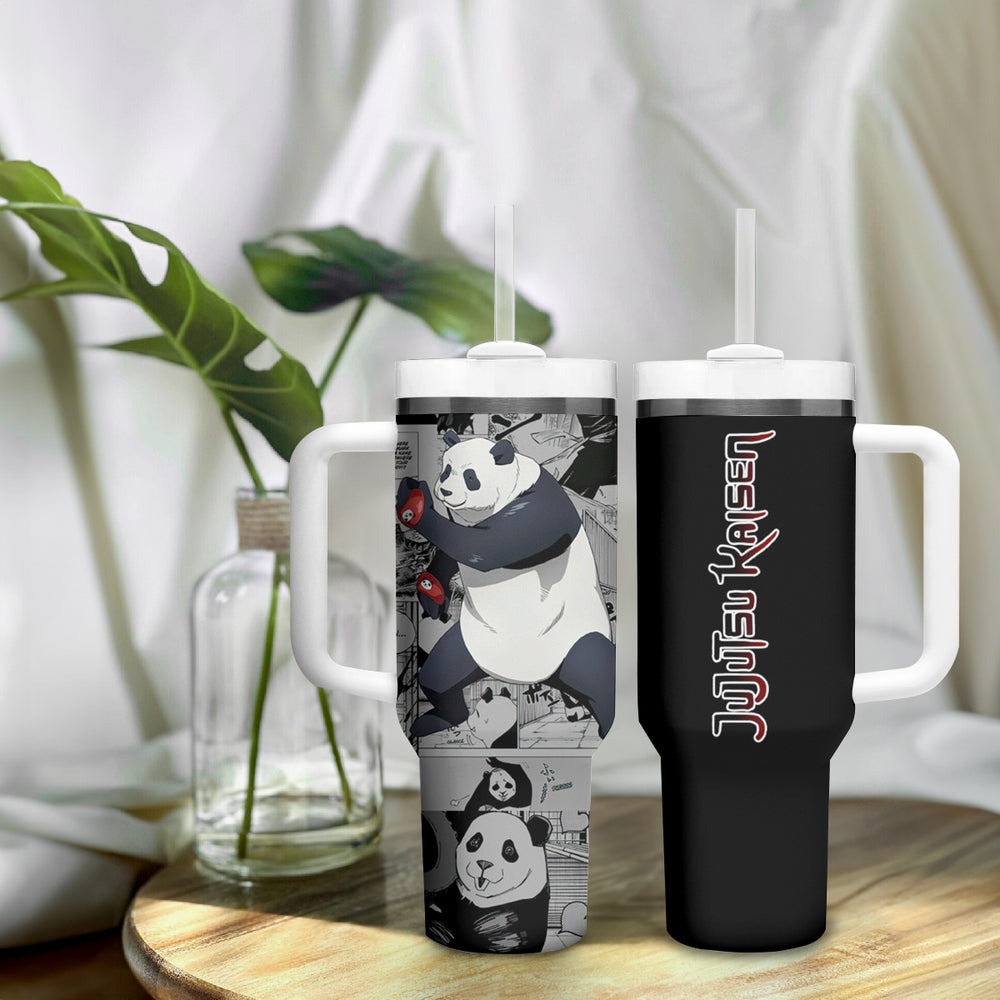 Panda Tumbler With Handle Jujustu Kaisen TS04 Panda Tumbler With Handle Jujustu Kaisen TS04