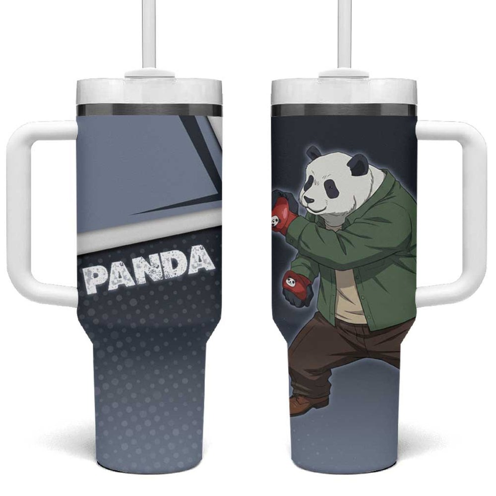 Panda Tumbler With Handle Jujustu Kaisen TS04 Panda Tumbler With Handle Jujustu Kaisen TS04