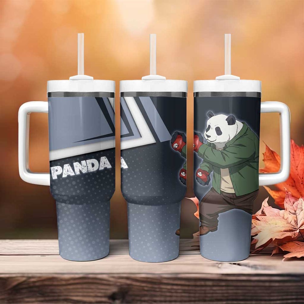 Panda Tumbler With Handle Jujustu Kaisen TS04 Panda Tumbler With Handle Jujustu Kaisen TS04