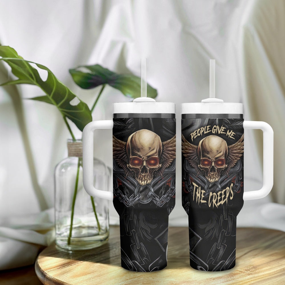People Give Me The Creep Tumbler With Handle TS04 People Give Me The Creep Tumbler With Handle TS04