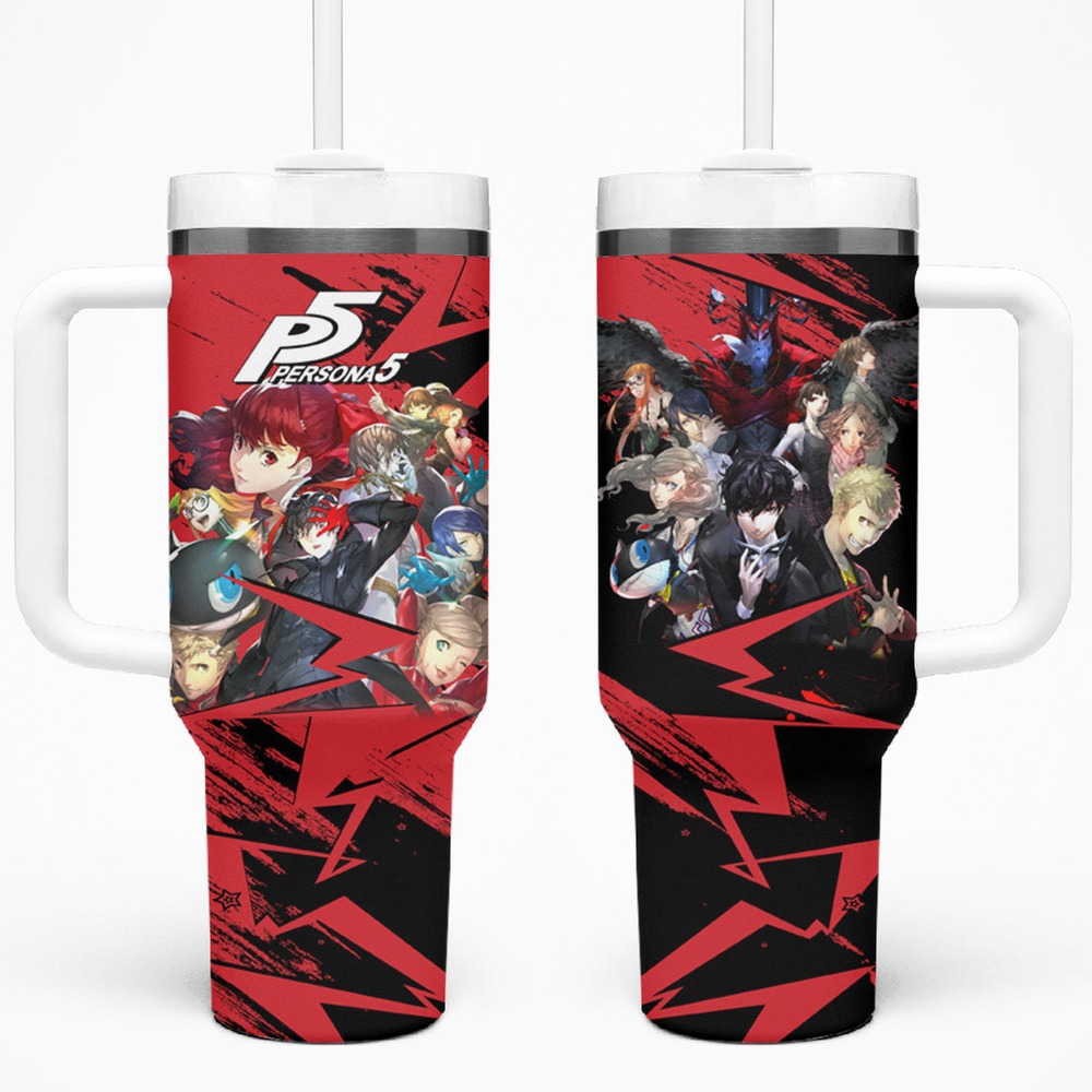 Persona 5 Team Tumbler With Handle TS04 Persona 5 Team Tumbler With Handle TS04