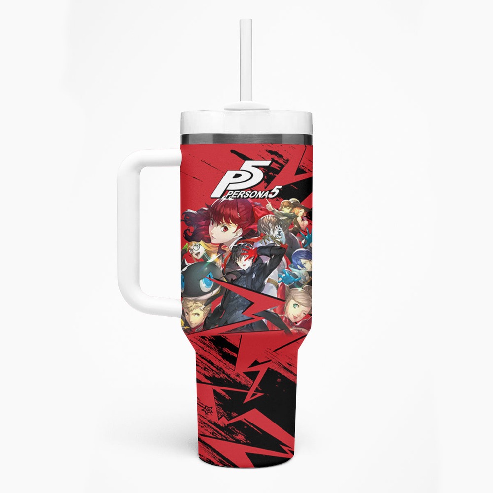 Persona 5 Team Tumbler With Handle TS04 Persona 5 Team Tumbler With Handle TS04
