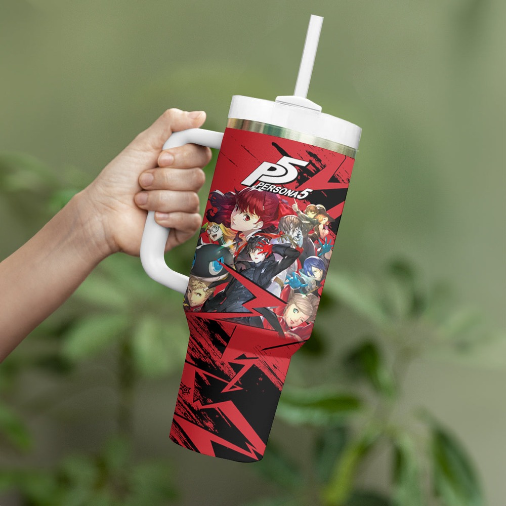 Persona 5 Team Tumbler With Handle TS04 Persona 5 Team Tumbler With Handle TS04