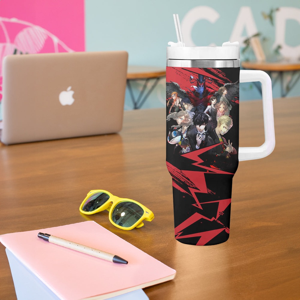 Persona 5 Team Tumbler With Handle TS04 Persona 5 Team Tumbler With Handle TS04