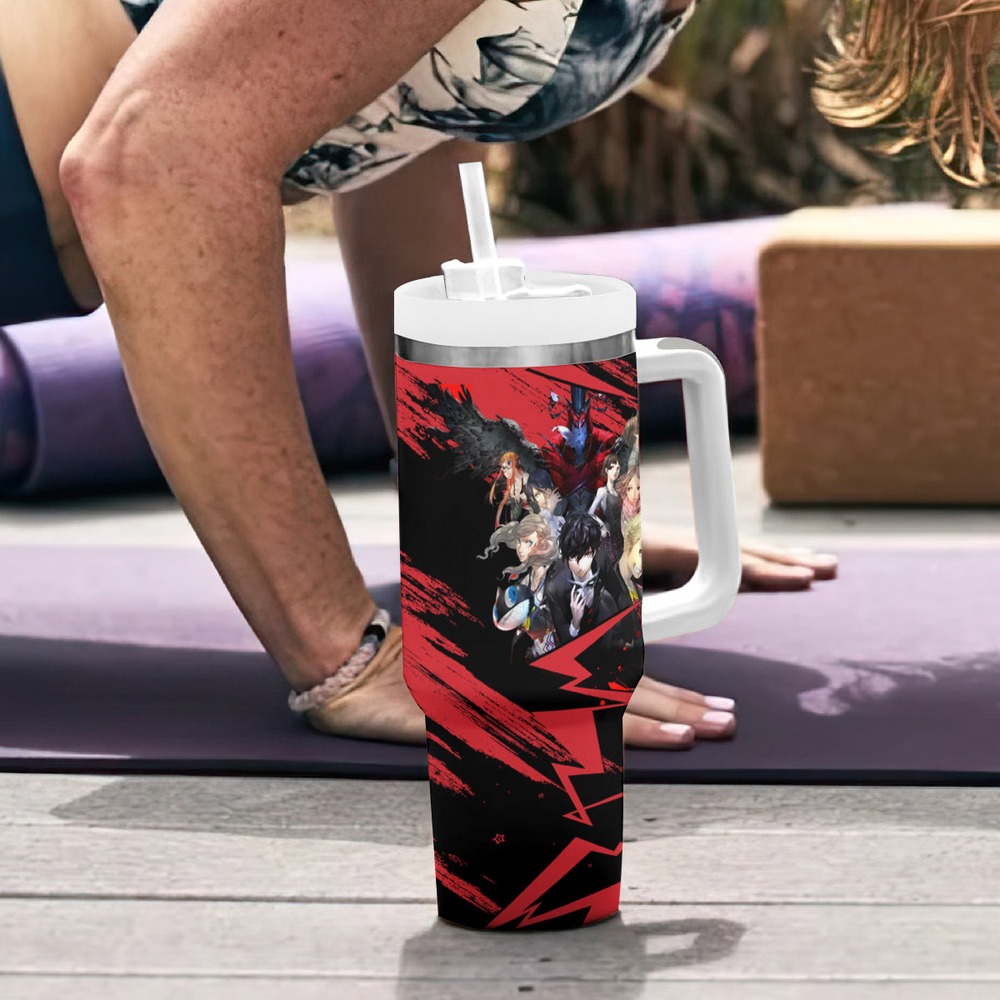 Persona 5 Team Tumbler With Handle TS04 Persona 5 Team Tumbler With Handle TS04