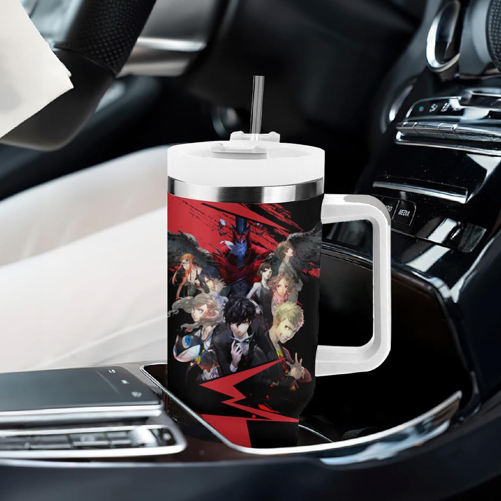 Persona 5 Team Tumbler With Handle TS04 Persona 5 Team Tumbler With Handle TS04