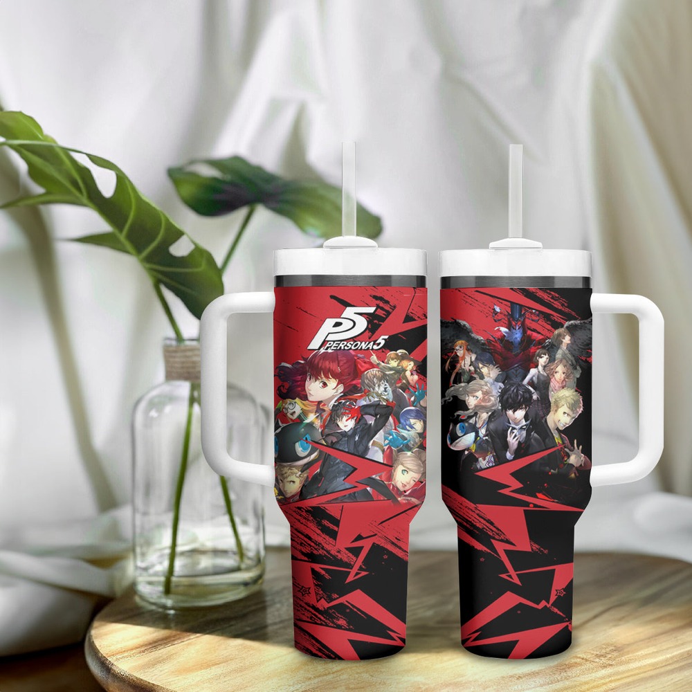 Persona 5 Team Tumbler With Handle TS04 Persona 5 Team Tumbler With Handle TS04