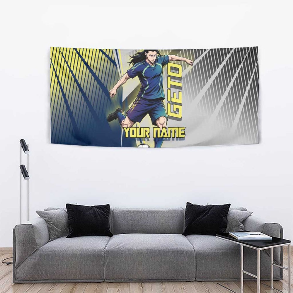 Personalized Geto Suguru Tumbler With Handle Anime Soccer Action Illustration Art TS04 Personalized Geto Suguru Tumbler With Handle Anime Soccer Action Illustration Art TS04