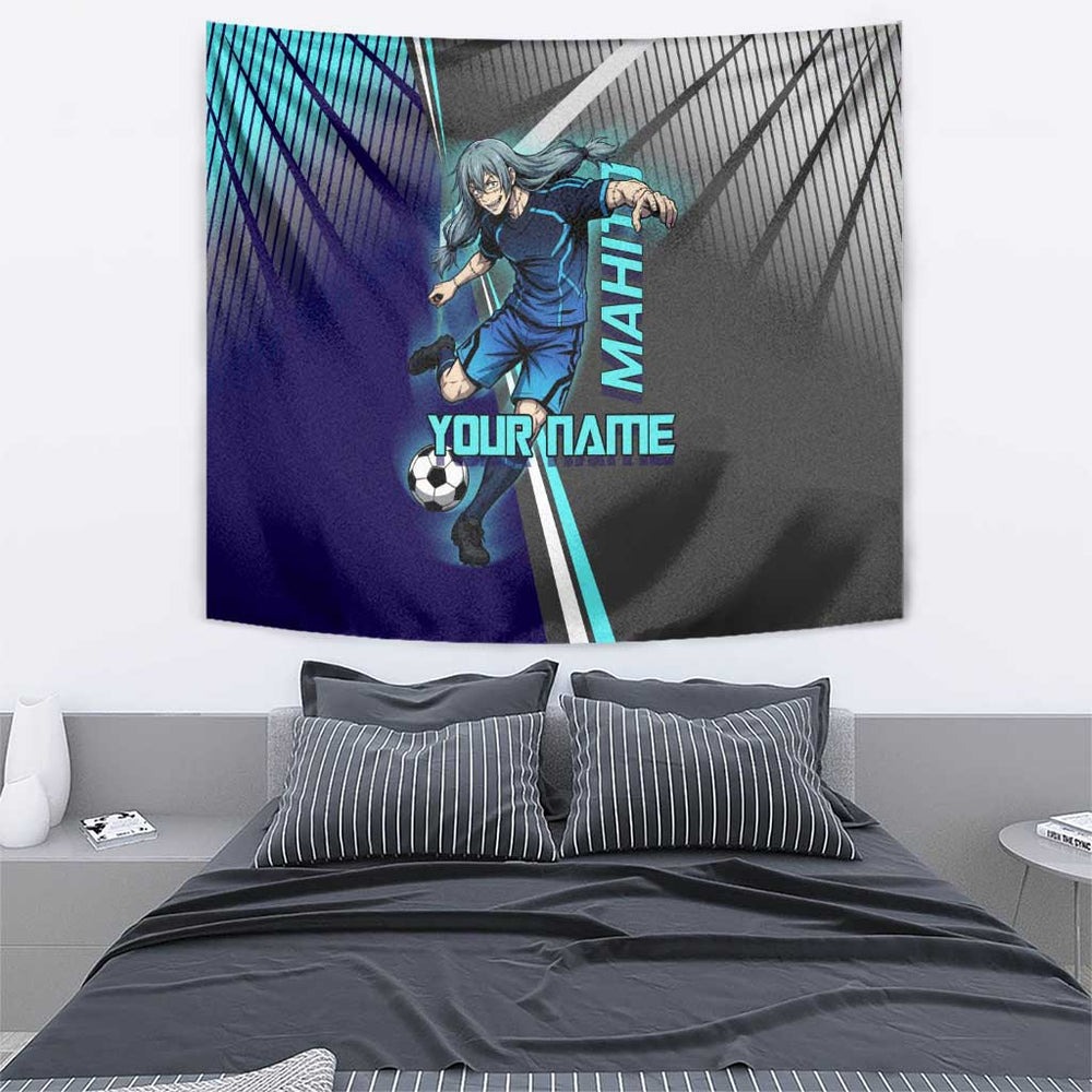 Personalized Mahito Jujutsu Kaisen Tumbler With Handle with Teal Gradient and Blue Uniform Design TS04 Personalized Mahito Jujutsu Kaisen Tumbler With Handle with Teal Gradient and Blue Uniform Design TS04
