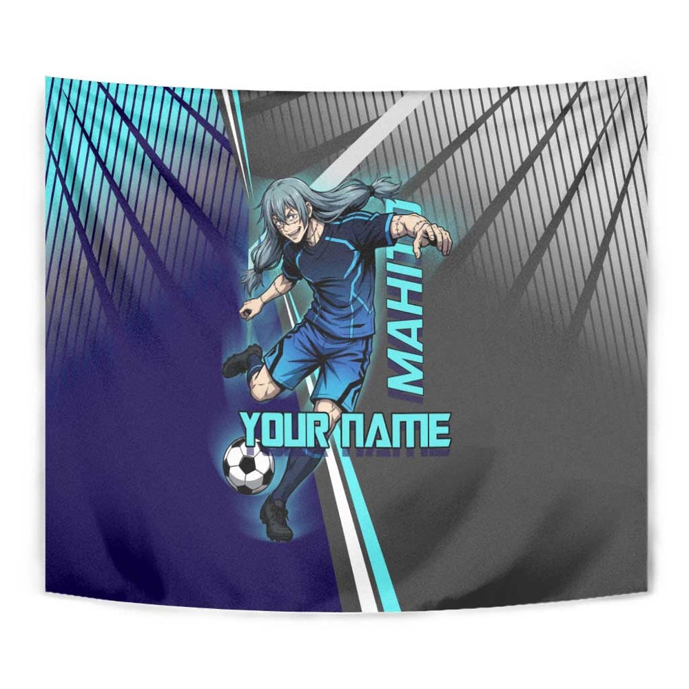 Personalized Mahito Jujutsu Kaisen Tumbler With Handle with Teal Gradient and Blue Uniform Design TS04 Personalized Mahito Jujutsu Kaisen Tumbler With Handle with Teal Gradient and Blue Uniform Design TS04